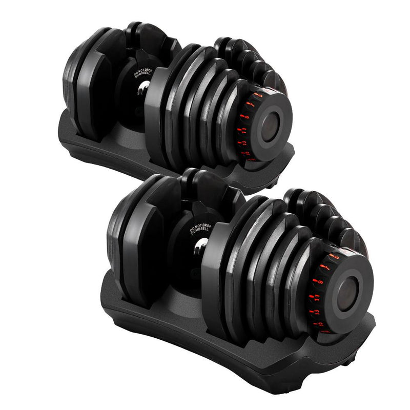 2x40KG Adjustable Dumbbell Weight Plates - Rivercity House & Home Co. (ABN 18 642 972 209) - Affordable Modern Furniture Australia