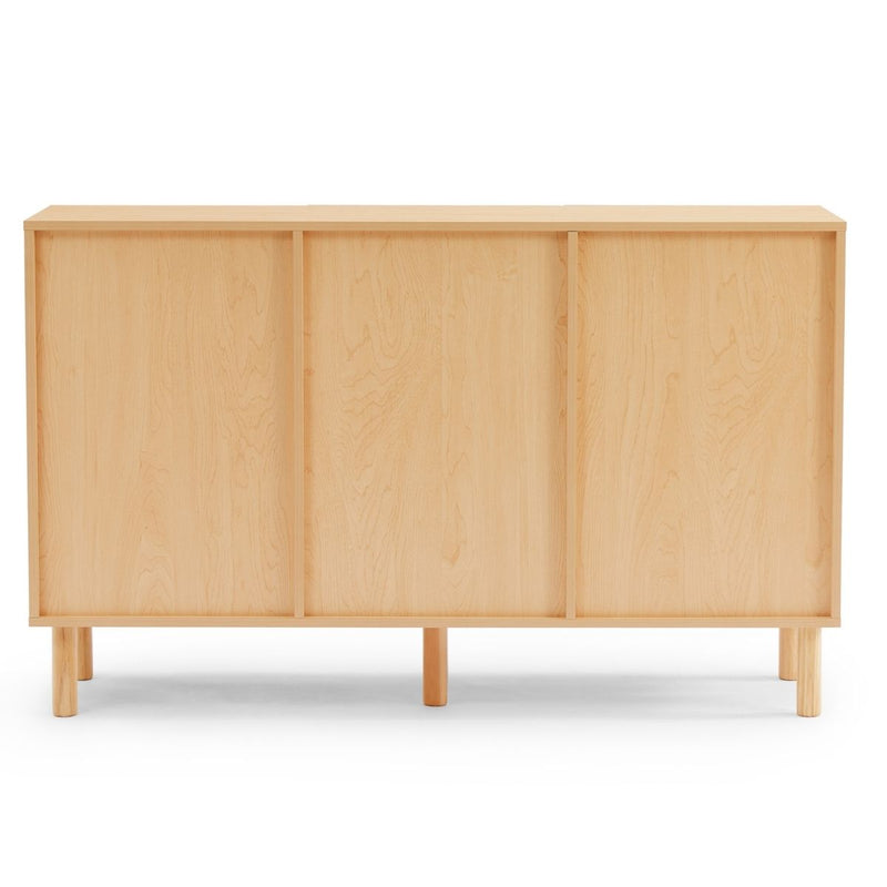 3 Door Rattan Sideboard in Maple - Rivercity House & Home Co. (ABN 18 642 972 209) - Affordable Modern Furniture Australia