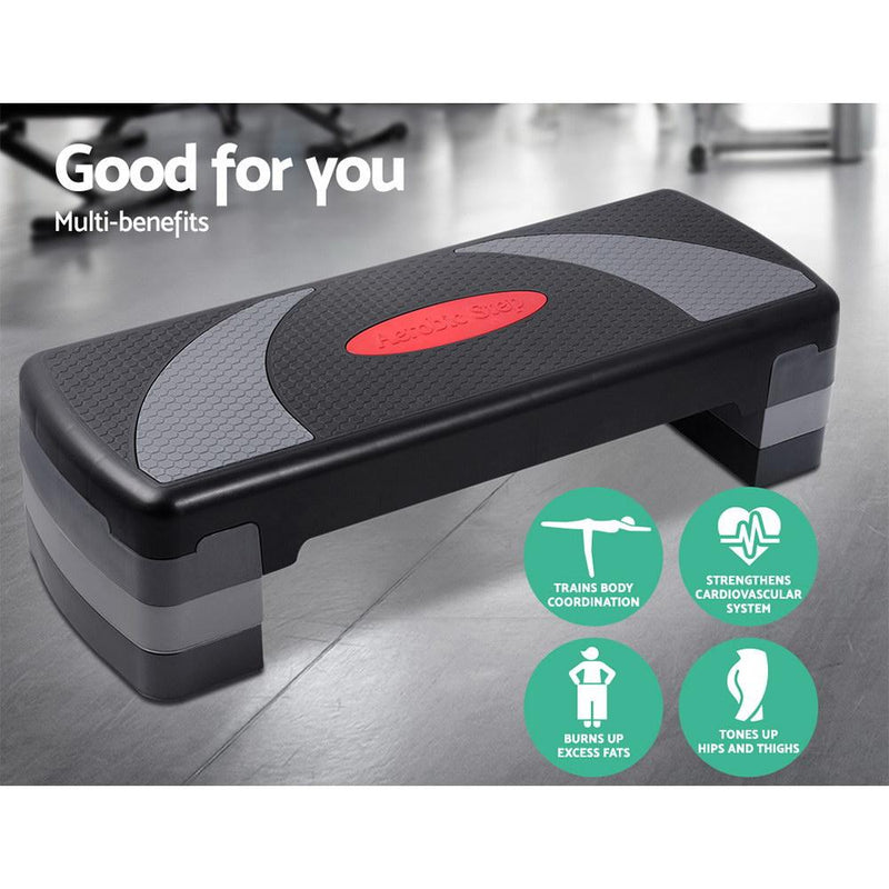 3 Level Aerobic Step Bench - Rivercity House & Home Co. (ABN 18 642 972 209) - Affordable Modern Furniture Australia