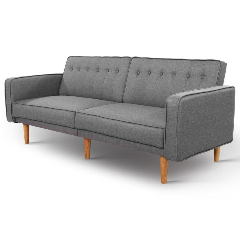 3 Seater Futon Couch - Furniture > Sofas - Rivercity House & Home Co. (ABN 18 642 972 209) - Affordable Modern Furniture Australia