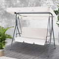 3 Seater Outdoor Swing Chair (Beige)