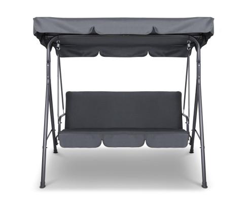 3 Seater Outdoor Swing Chair (Grey) - Brand - Rivercity House & Home Co. (ABN 18 642 972 209) - Affordable Modern Furniture Australia