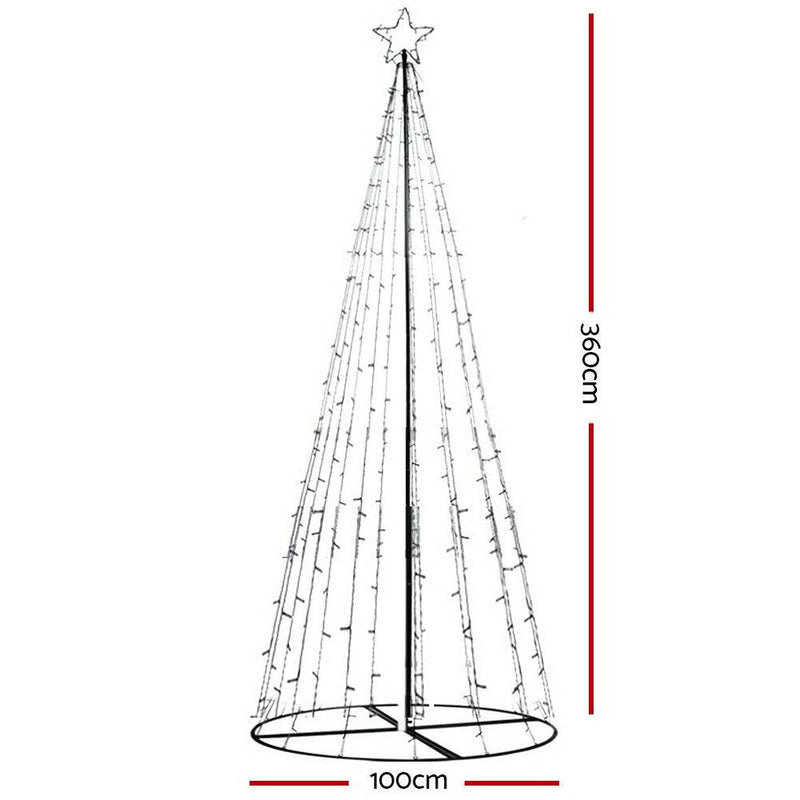 3.6M LED Christmas Tree Lights 400 LED Xmas Multi Colour Optic Fiber - Occasions - Rivercity House & Home Co. (ABN 18 642 972 209) - Affordable Modern Furniture Australia