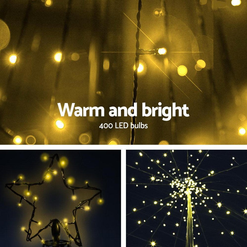 3.6M LED Christmas Tree Lights Xmas 400pc LED Warm White Optic Fiber - Occasions - Rivercity House & Home Co. (ABN 18 642 972 209) - Affordable Modern Furniture Australia
