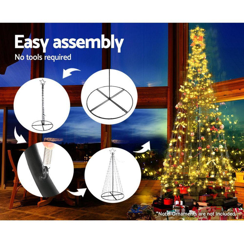 3.6M LED Christmas Tree Lights Xmas 400pc LED Warm White Optic Fiber - Occasions - Rivercity House & Home Co. (ABN 18 642 972 209) - Affordable Modern Furniture Australia
