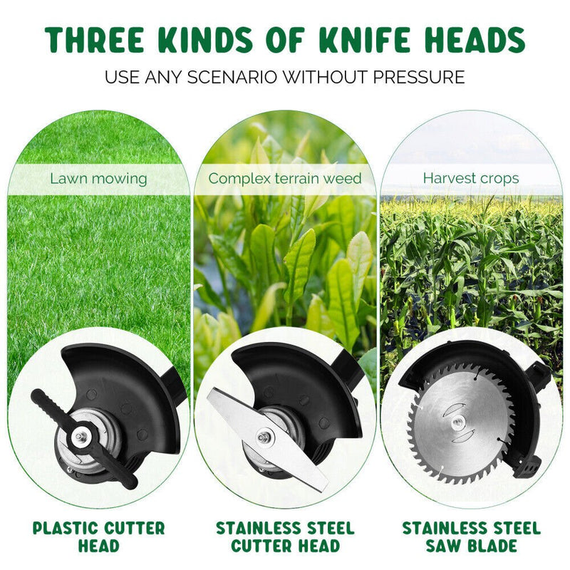 3in1 Cordless Grass Trimmer Grass Lawn Brush Cutter Whipper Snipper with 1 Battery - Home & Garden > Garden Tools - Rivercity House & Home Co. (ABN 18 642 972 209) - Affordable Modern Furniture Australia