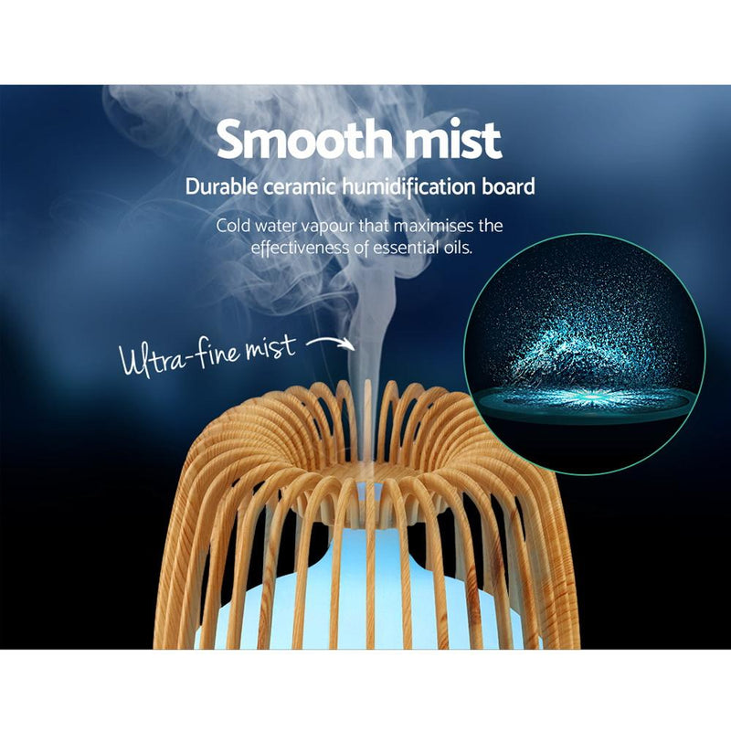 4-In-1 Aroma Diffuser Aromatherapy Humidifier Essential Oil 500ml - Rivercity House & Home Co. (ABN 18 642 972 209) - Affordable Modern Furniture Australia