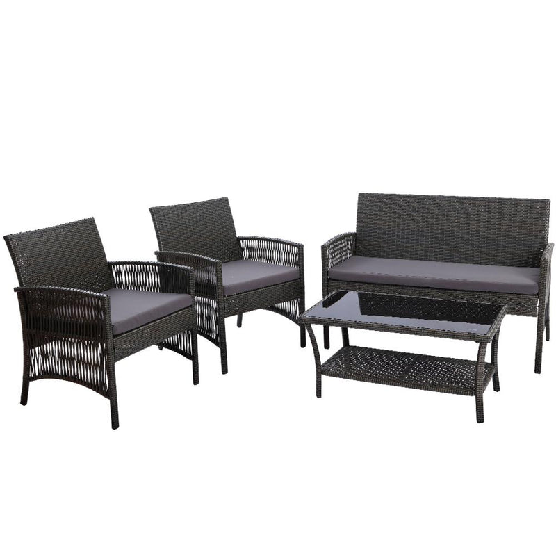 4 Piece Harp Table & Chairs Set - Furniture - Rivercity House & Home Co. (ABN 18 642 972 209) - Affordable Modern Furniture Australia