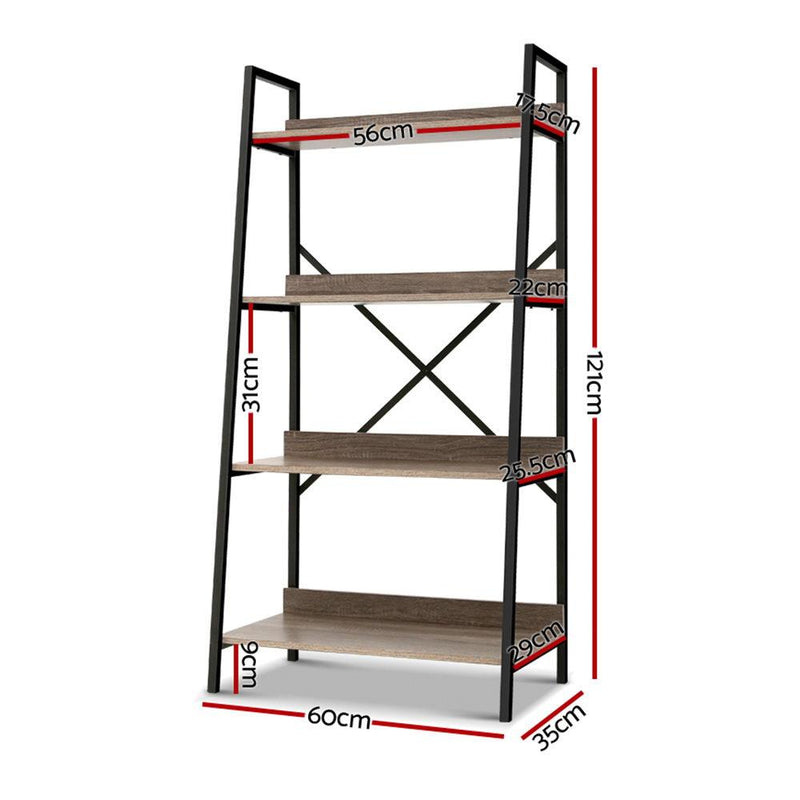 4 Tier Bookcase - Rivercity House & Home Co. (ABN 18 642 972 209) - Affordable Modern Furniture Australia