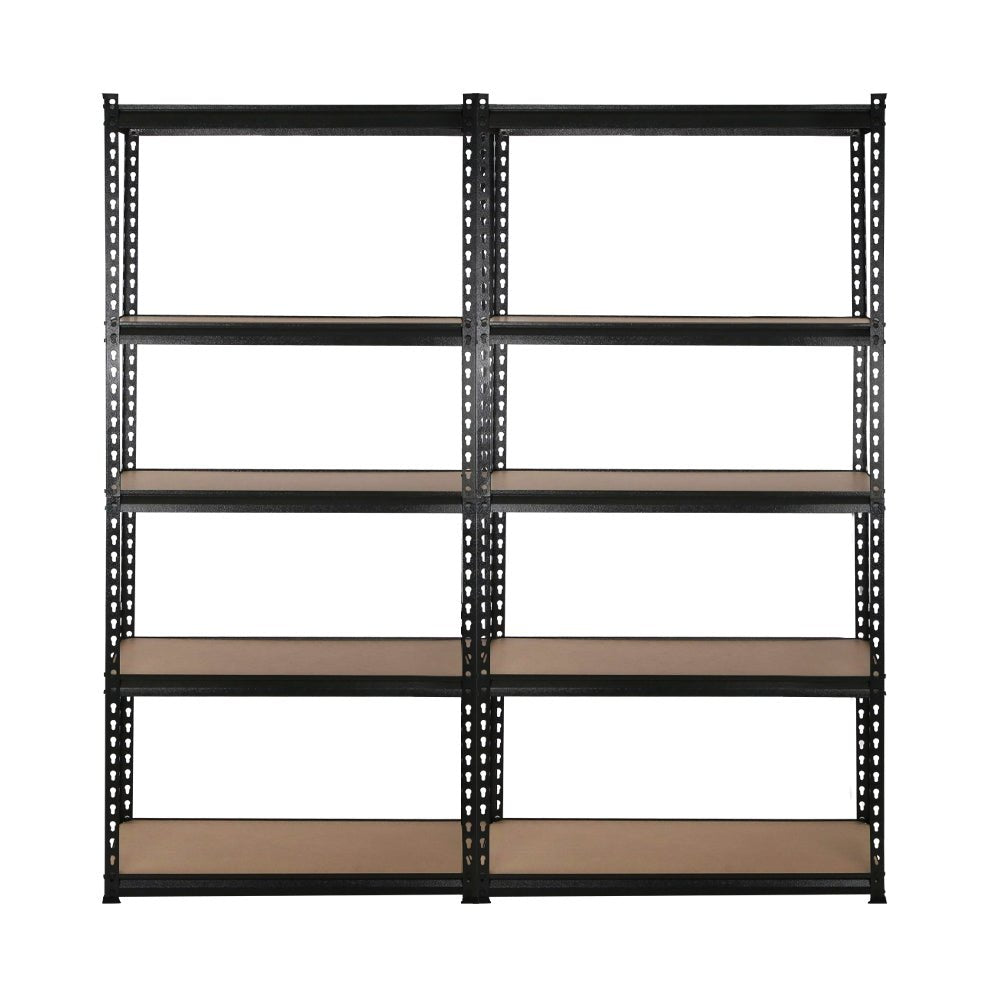 4 x 1.8M Garage Shelving Warehouse Racking Black - Rivercity House & Home Co. (ABN 18 642 972 209) - Affordable Modern Furniture Australia