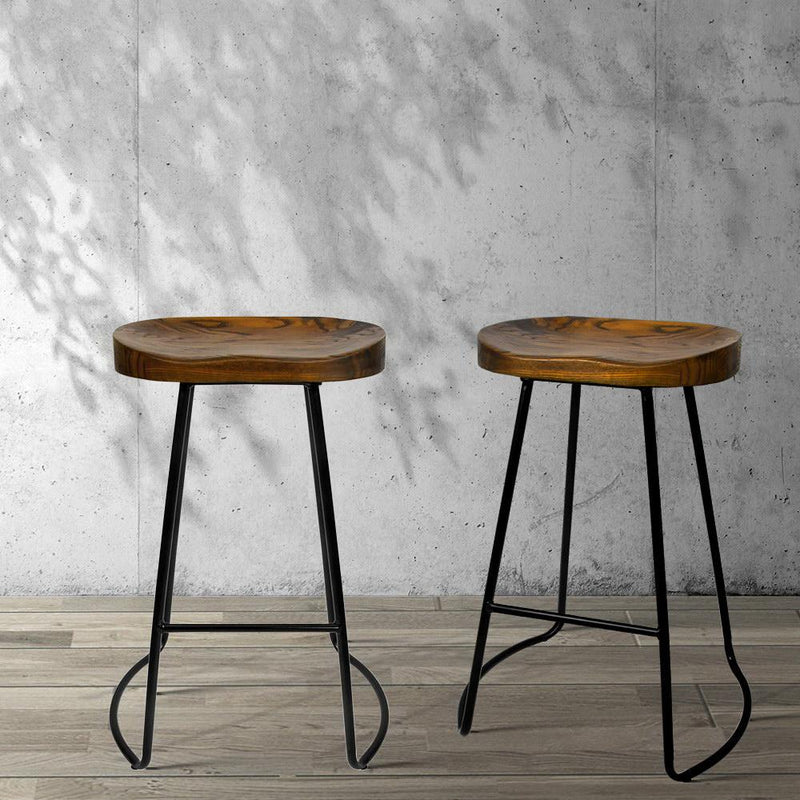 4 x Premium Vintage Tractor Bar Stools 65cm - Furniture - Rivercity House And Home Co.