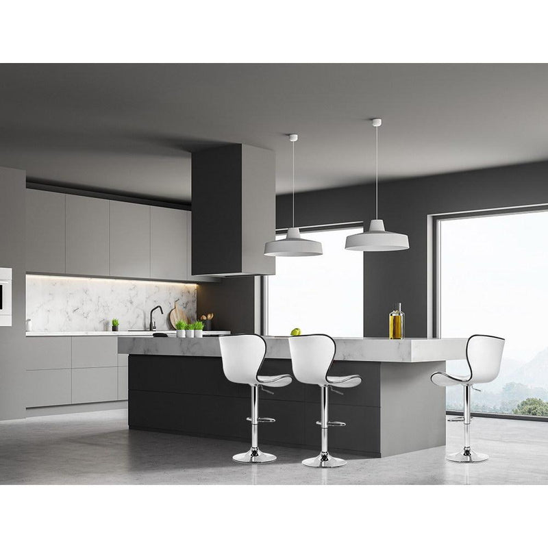 4 x Ruby Bar Stools White - Rivercity House & Home Co. (ABN 18 642 972 209) - Affordable Modern Furniture Australia