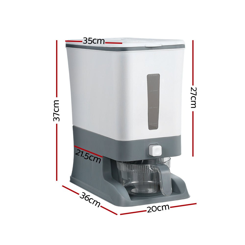 5-Star Chef Rice Cereal Dispenser Grain Container 12KG - Appliances > Kitchen Appliances - Rivercity House & Home Co. (ABN 18 642 972 209) - Affordable Modern Furniture Australia