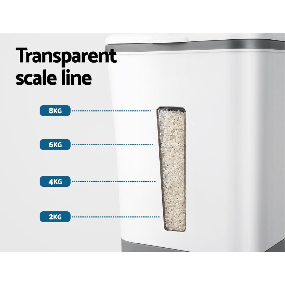 5-Star Chef Rice Cereal Dispenser Grain Container 12KG - Appliances > Kitchen Appliances - Rivercity House & Home Co. (ABN 18 642 972 209) - Affordable Modern Furniture Australia
