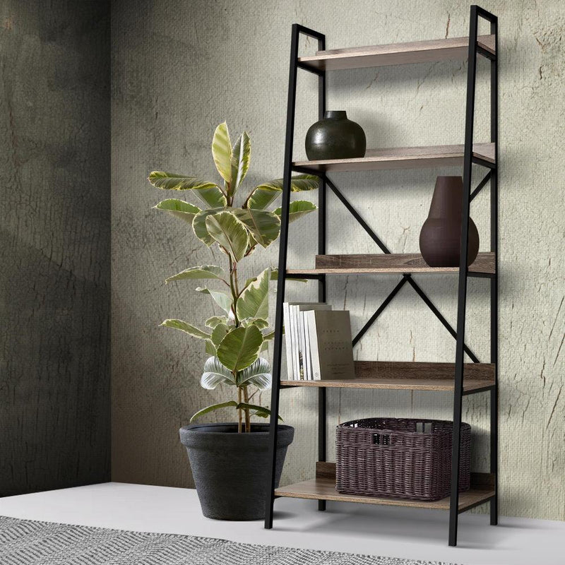 5 Tier Bookcase - Rivercity House & Home Co. (ABN 18 642 972 209) - Affordable Modern Furniture Australia