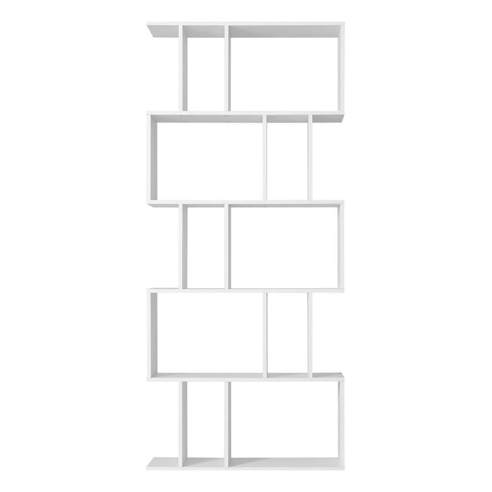5 Tier Bookshelf White - Rivercity House & Home Co. (ABN 18 642 972 209) - Affordable Modern Furniture Australia
