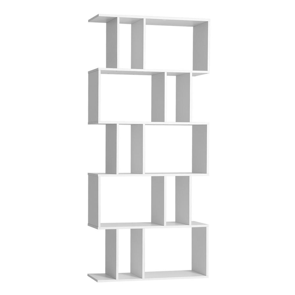 5 Tier Bookshelf White - Rivercity House & Home Co. (ABN 18 642 972 209) - Affordable Modern Furniture Australia