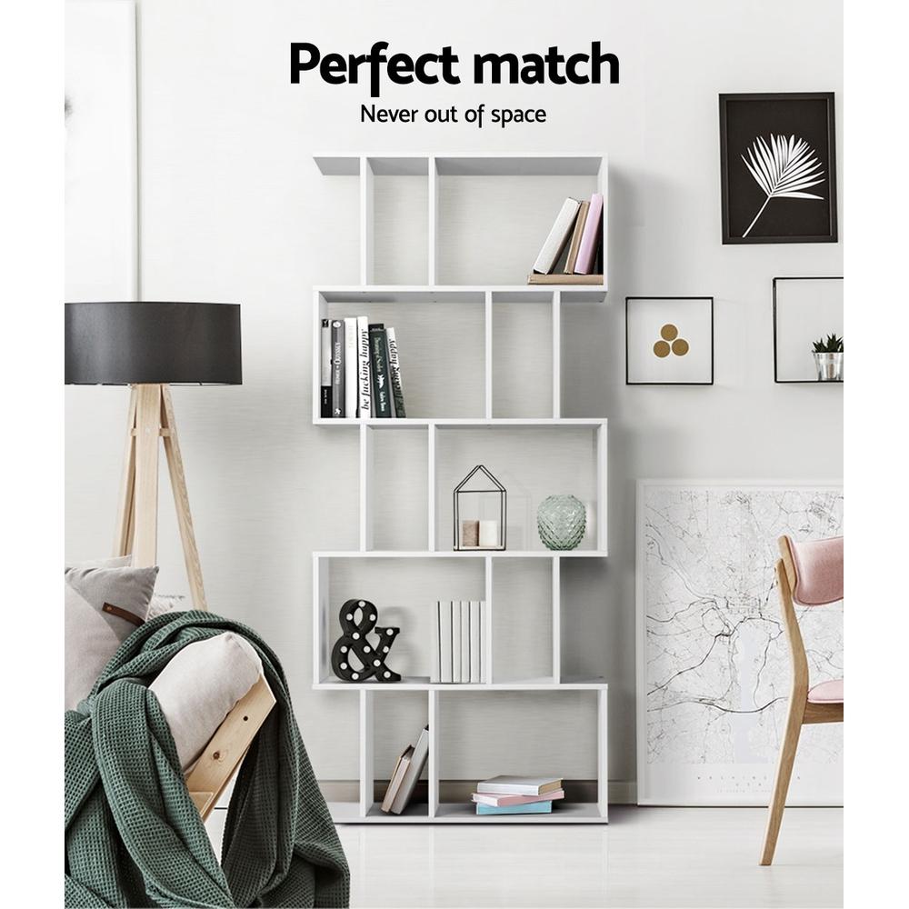 5 Tier Bookshelf White - Rivercity House & Home Co. (ABN 18 642 972 209) - Affordable Modern Furniture Australia