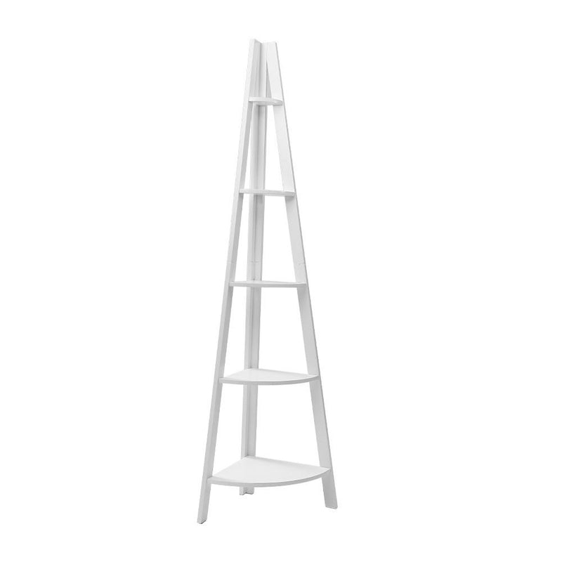 5 Tier Corner Ladder Display Shelf Home Storage Plant Stand Bookshelf - Rivercity House & Home Co. (ABN 18 642 972 209) - Affordable Modern Furniture Australia