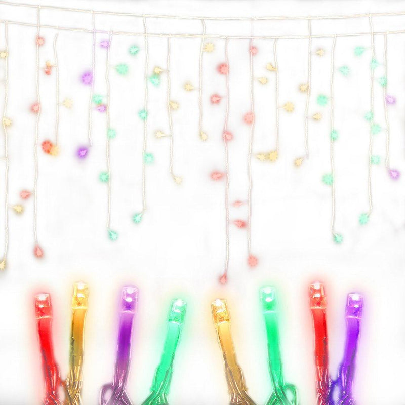 500 LED Christmas Icicle Lights 20M Outdoor Fairy String Party Wedding Multicolour - Occasions > Lights - Rivercity House & Home Co. (ABN 18 642 972 209) - Affordable Modern Furniture Australia