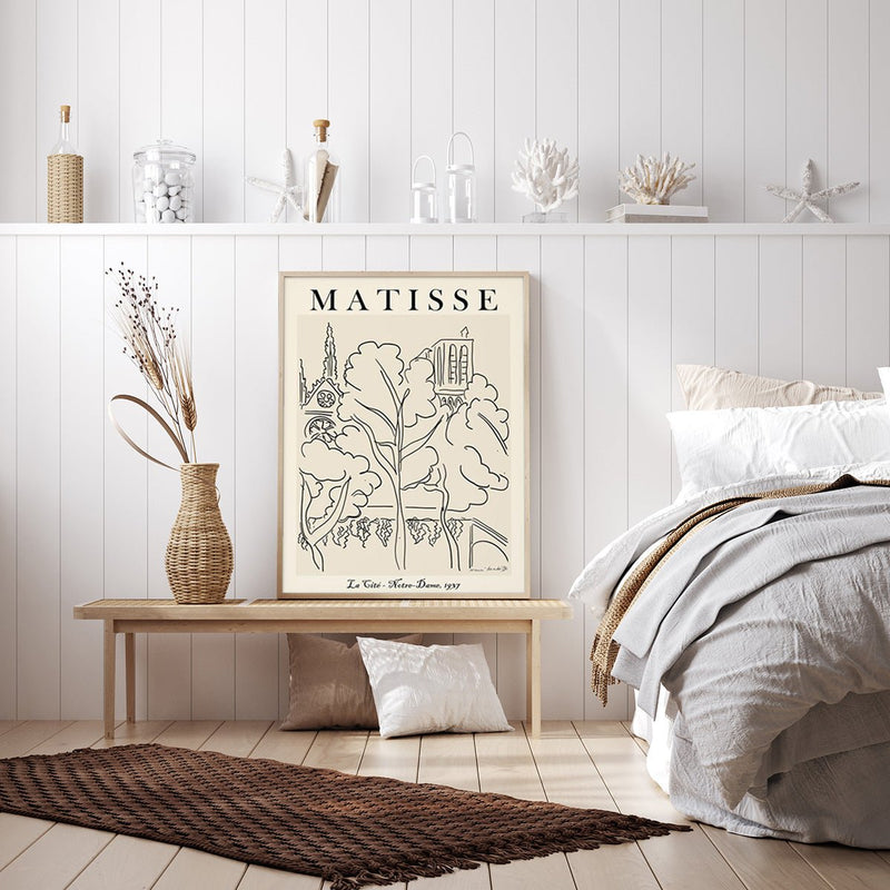 50cmx70cm Line Art By Henri Matisse Wood Frame Canvas Wall Art - Home & Garden > Wall Art - Rivercity House & Home Co. (ABN 18 642 972 209) - Affordable Modern Furniture Australia