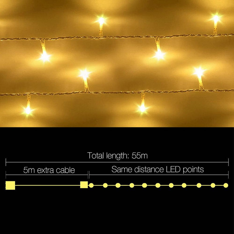 50M Christmas String Lights 500LED Party Wedding Outdoor Garden - Occasions - Rivercity House & Home Co. (ABN 18 642 972 209) - Affordable Modern Furniture Australia