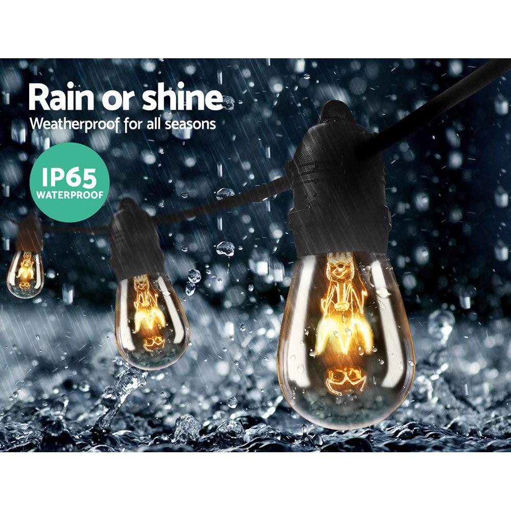 56m Festoon String Lights Christmas Bulbs Party Wedding Garden Party - Rivercity House & Home Co. (ABN 18 642 972 209) - Affordable Modern Furniture Australia
