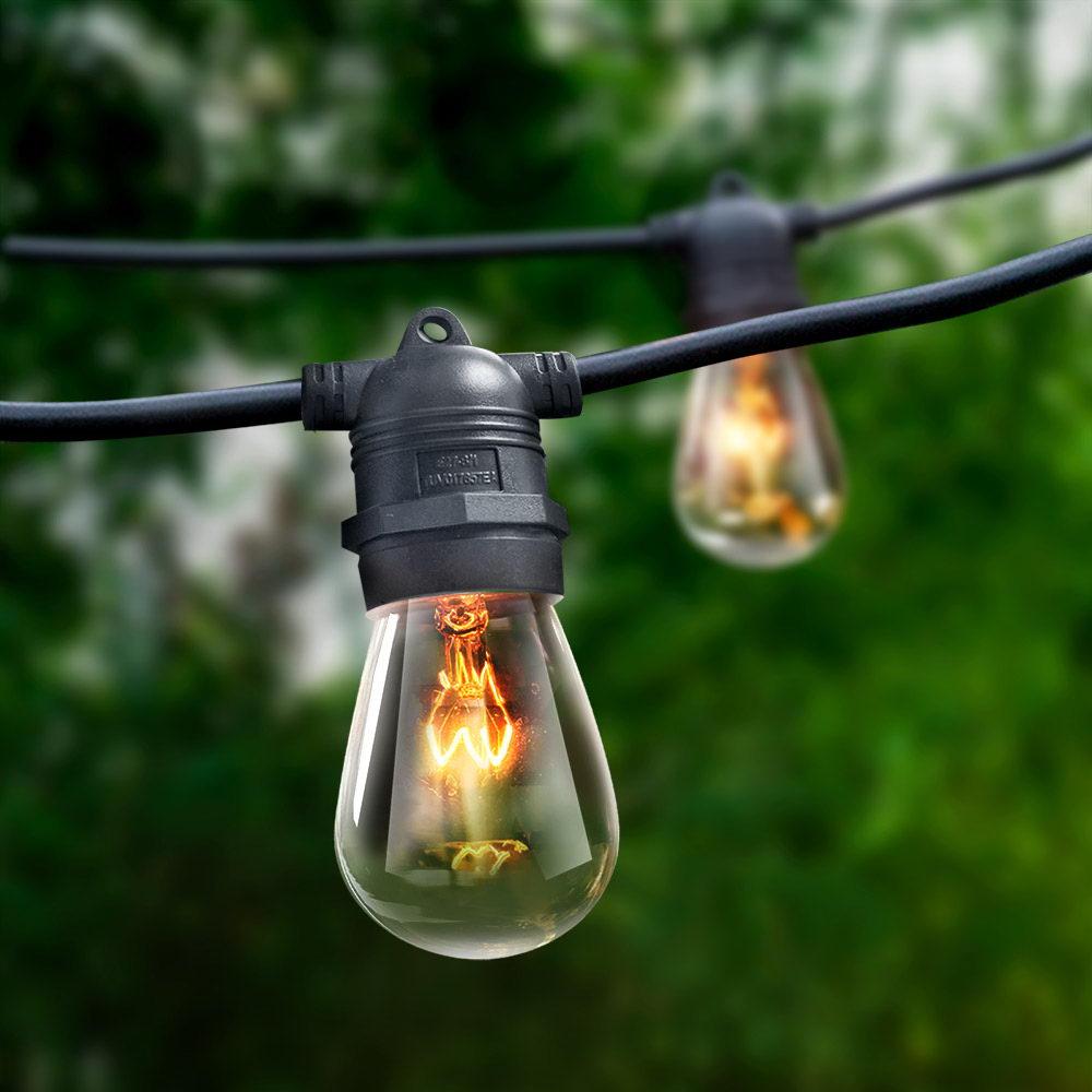 56m Festoon String Lights Christmas Bulbs Party Wedding Garden Party - Rivercity House & Home Co. (ABN 18 642 972 209) - Affordable Modern Furniture Australia
