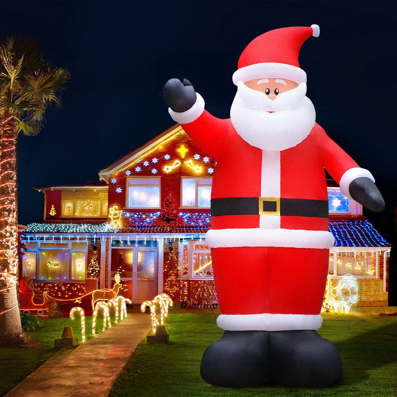 5M Christmas Inflatable Santa Decorations Outdoor Air-Power Light - Rivercity House & Home Co. (ABN 18 642 972 209) - Affordable Modern Furniture Australia