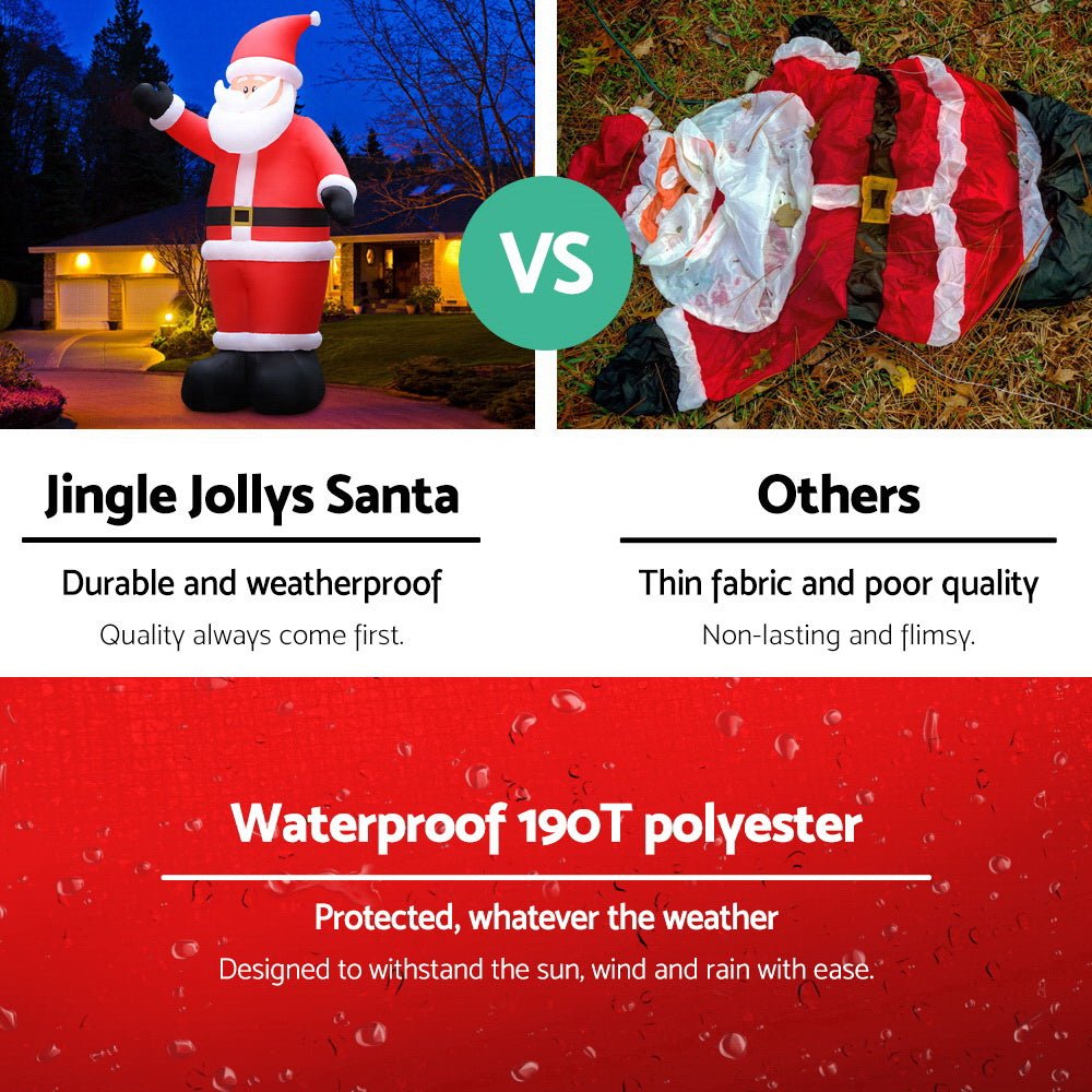 5M Christmas Inflatable Santa Decorations Outdoor Air - Power Light - Rivercity House & Home Co. (ABN 18 642 972 209) - Affordable Modern Furniture Australia