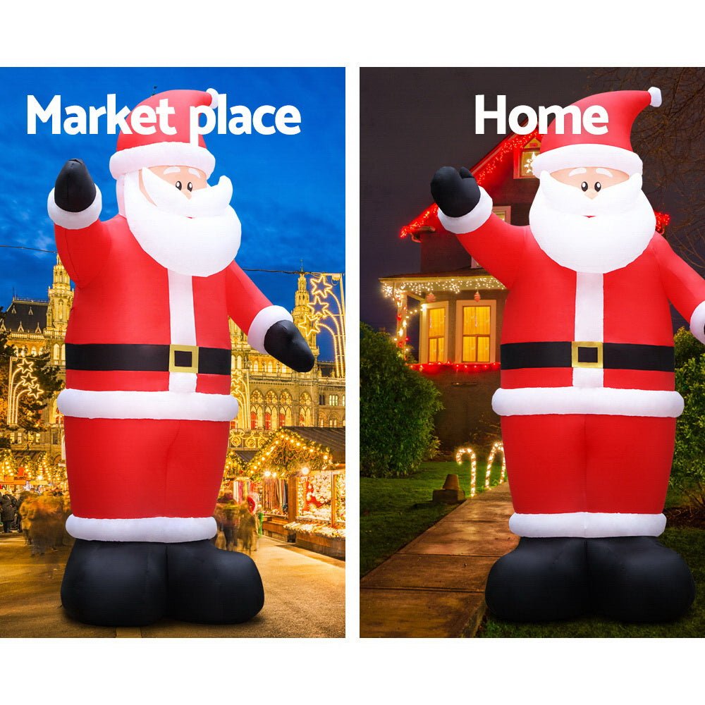 5M Christmas Inflatable Santa Decorations Outdoor Air - Power Light - Rivercity House & Home Co. (ABN 18 642 972 209) - Affordable Modern Furniture Australia