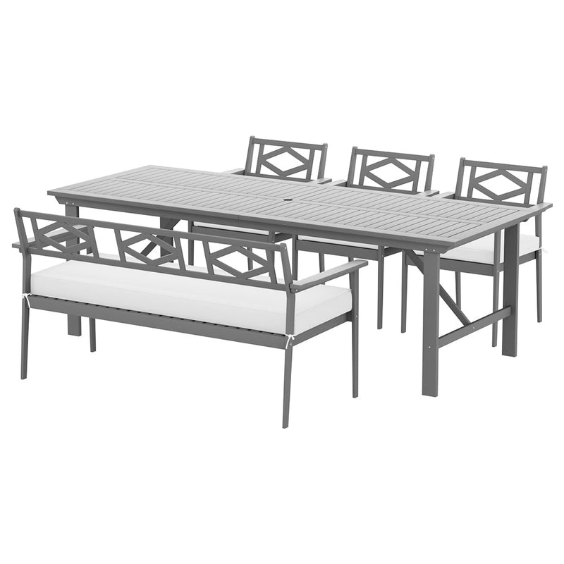 6 Seat Outdoor Dining Set Grey - Furniture > Outdoor - Rivercity House & Home Co. (ABN 18 642 972 209) - Affordable Modern Furniture Australia