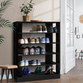 6 Tier Contemporary Shoe Rack (Black)