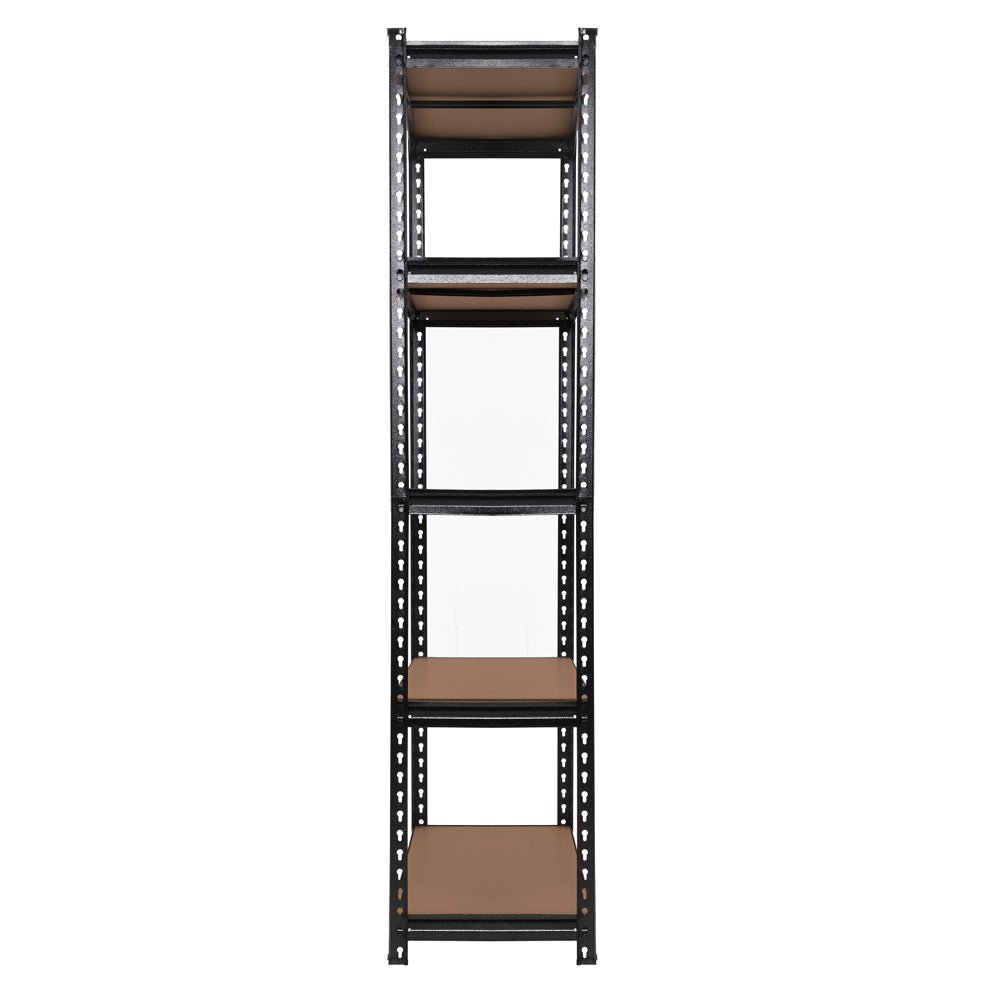 6 x 1.8M Garage Shelving Warehouse Racking Black - Rivercity House & Home Co. (ABN 18 642 972 209) - Affordable Modern Furniture Australia