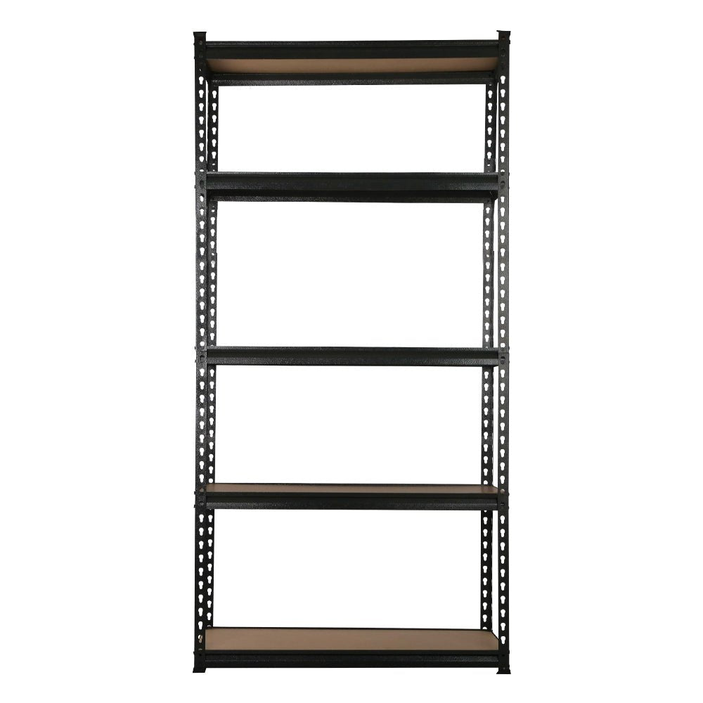6 x 1.8M Garage Shelving Warehouse Racking Black - Rivercity House & Home Co. (ABN 18 642 972 209) - Affordable Modern Furniture Australia