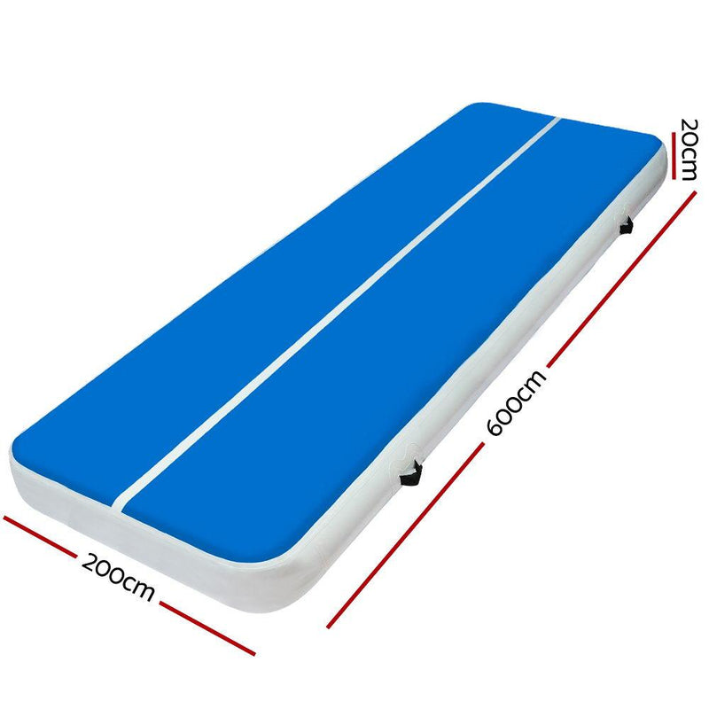 6 X 2M Inflatable Gymnastics Track Mat - Brand > Everfit - Rivercity House & Home Co. (ABN 18 642 972 209) - Affordable Modern Furniture Australia