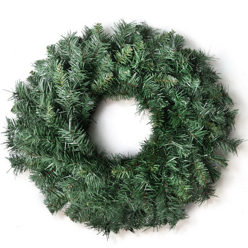 60cm Christmas Wreath - Green - Rivercity House & Home Co. (ABN 18 642 972 209) - Affordable Modern Furniture Australia