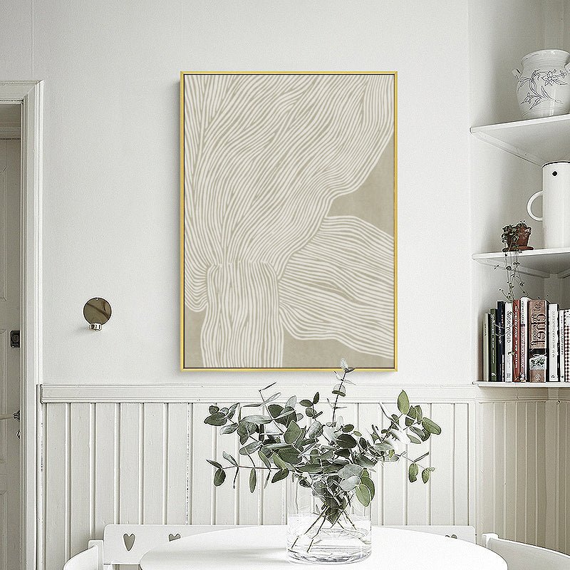 60cmx90cm Abstract Line 2 Sets Gold Frame Canvas Wall Art - Home & Garden > Wall Art - Rivercity House & Home Co. (ABN 18 642 972 209) - Affordable Modern Furniture Australia