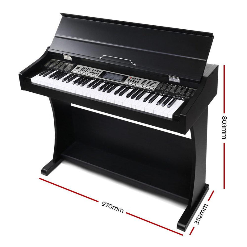 61 Key Electronic Piano Keyboard Electric Digital Classical Music Stand - Audio & Video - Rivercity House & Home Co. (ABN 18 642 972 209) - Affordable Modern Furniture Australia