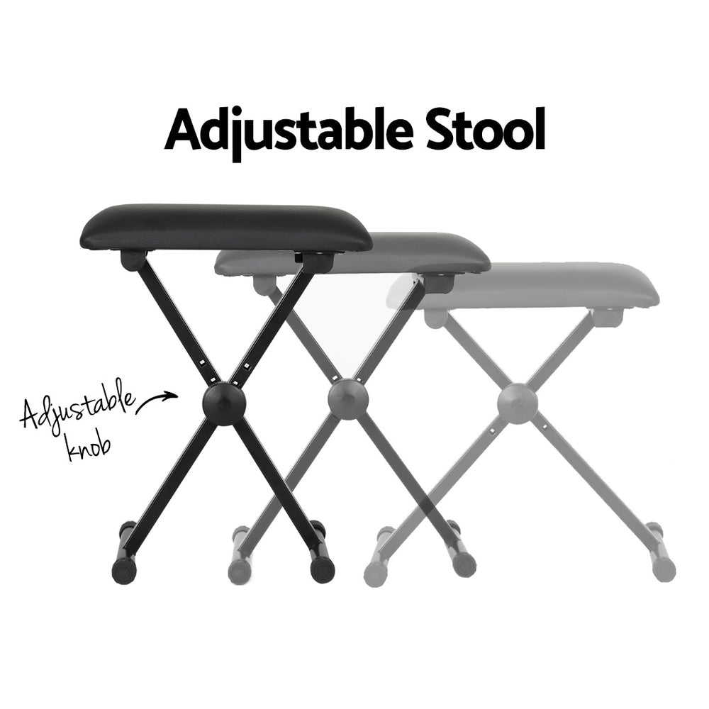 61 Keys Electronic Piano Keyboard Digital Electric w/ Stand Stool Pink - Audio & Video > Musical Instrument & Accessories - Rivercity House & Home Co. (ABN 18 642 972 209) - Affordable Modern Furniture Australia