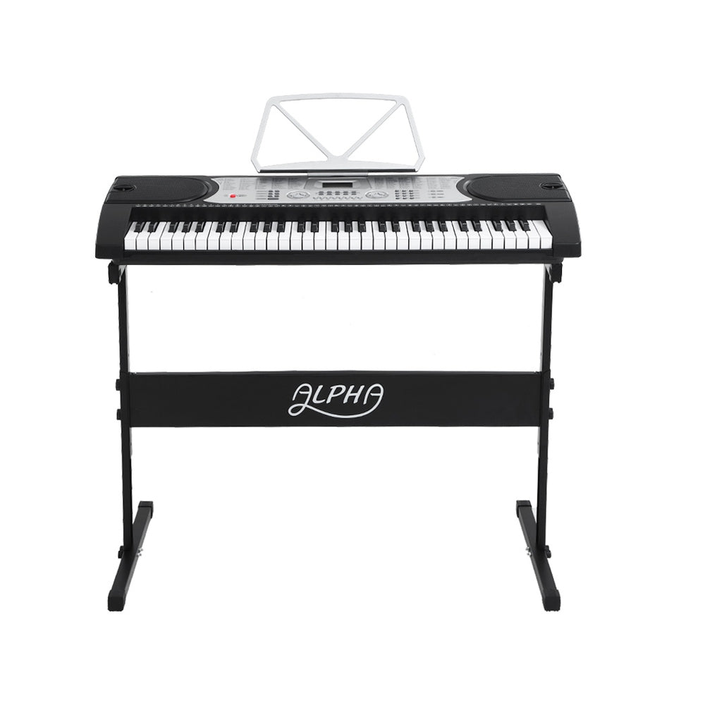 61 Keys Electronic Piano Keyboard Digital Electric w/ Stand Stool Silver - Audio & Video > Musical Instrument & Accessories - Rivercity House & Home Co. (ABN 18 642 972 209) - Affordable Modern Furniture Australia
