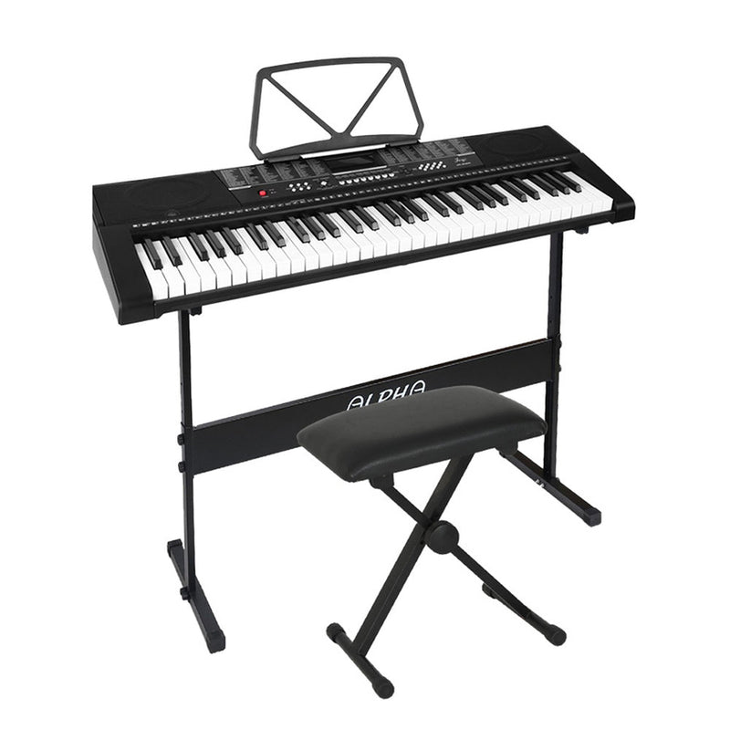 61 Keys Electronic Piano Keyboard Digital Electric w/ Stand Stool Speaker - Audio & Video > Musical Instrument & Accessories - Rivercity House & Home Co. (ABN 18 642 972 209) - Affordable Modern Furniture Australia