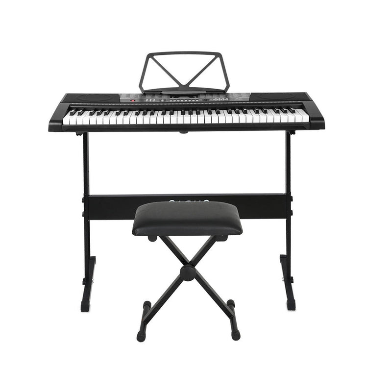 61 Keys Electronic Piano Keyboard Digital Electric w/ Stand Stool Speaker - Audio & Video > Musical Instrument & Accessories - Rivercity House & Home Co. (ABN 18 642 972 209) - Affordable Modern Furniture Australia