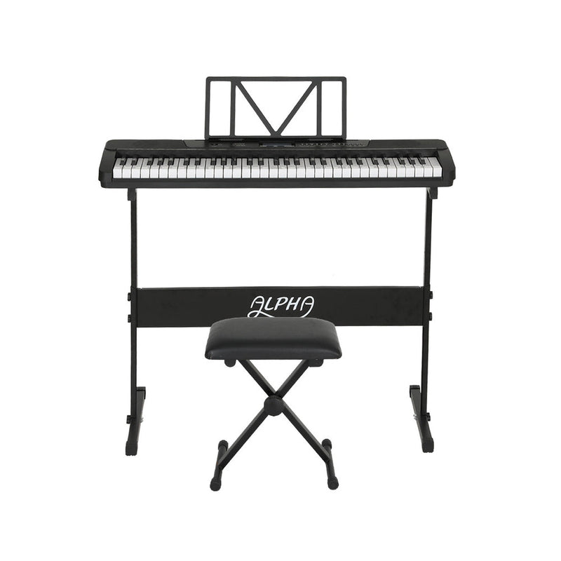 61 Keys Electronic Piano Keyboard Digital Electric w/ Stand Stool Touch - Audio & Video > Musical Instrument & Accessories - Rivercity House & Home Co. (ABN 18 642 972 209) - Affordable Modern Furniture Australia