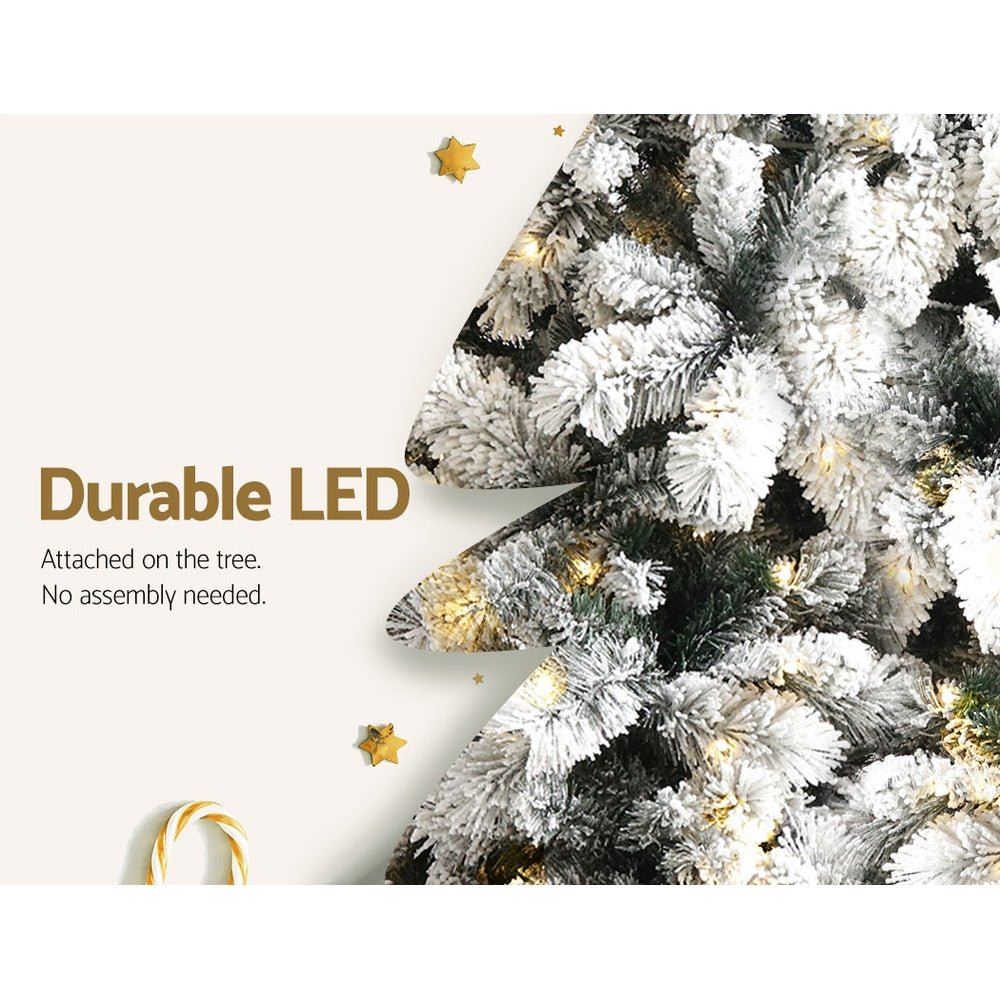 6FT / 1.8M Christmas Tree – 781 Tips – Pre - lit 350 Warm White LED Lights - Rivercity House & Home Co. (ABN 18 642 972 209) - Affordable Modern Furniture Australia
