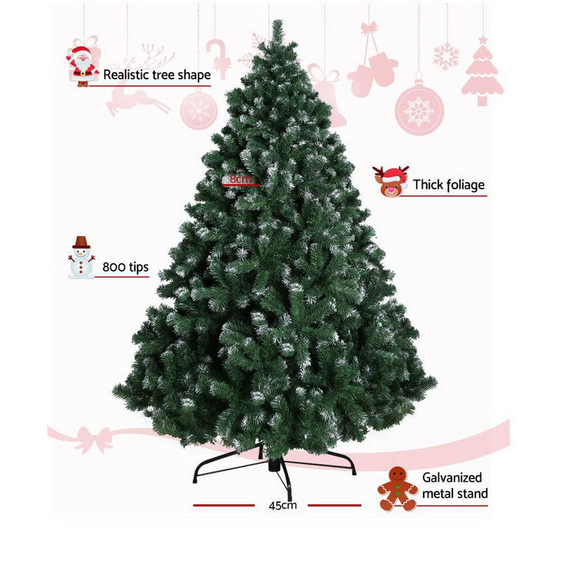 6FT Budget Christmas Snow Tree - Rivercity House & Home Co. (ABN 18 642 972 209) - Affordable Modern Furniture Australia