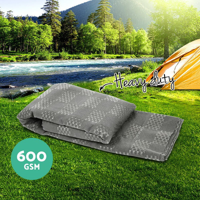 6M X 2.5M Annex Matting 600 GSM Floor Mats Mesh Caravan Parks Camping - Outdoor > Camping - Rivercity House & Home Co. (ABN 18 642 972 209) - Affordable Modern Furniture Australia