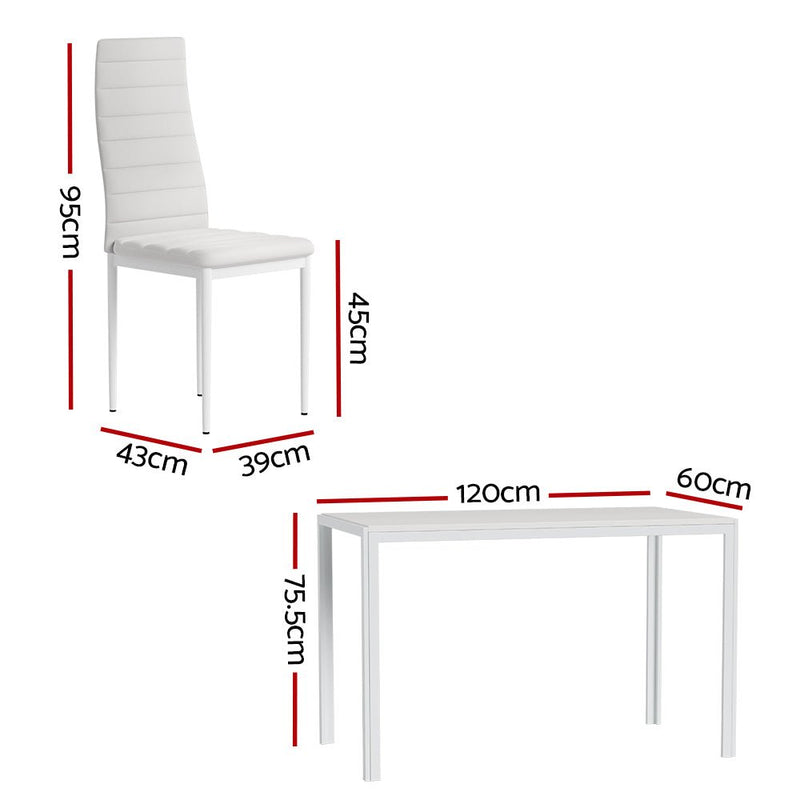 7 Piece Dining Set with Wooden Table Top - White - Furniture > Dining - Rivercity House & Home Co. (ABN 18 642 972 209) - Affordable Modern Furniture Australia