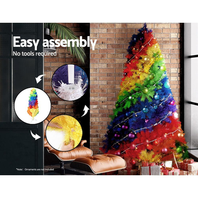 7FT / 2.1M Rainbow Christmas Tree Multicolour Pride - Occasions > Christmas - Rivercity House & Home Co. (ABN 18 642 972 209) - Affordable Modern Furniture Australia
