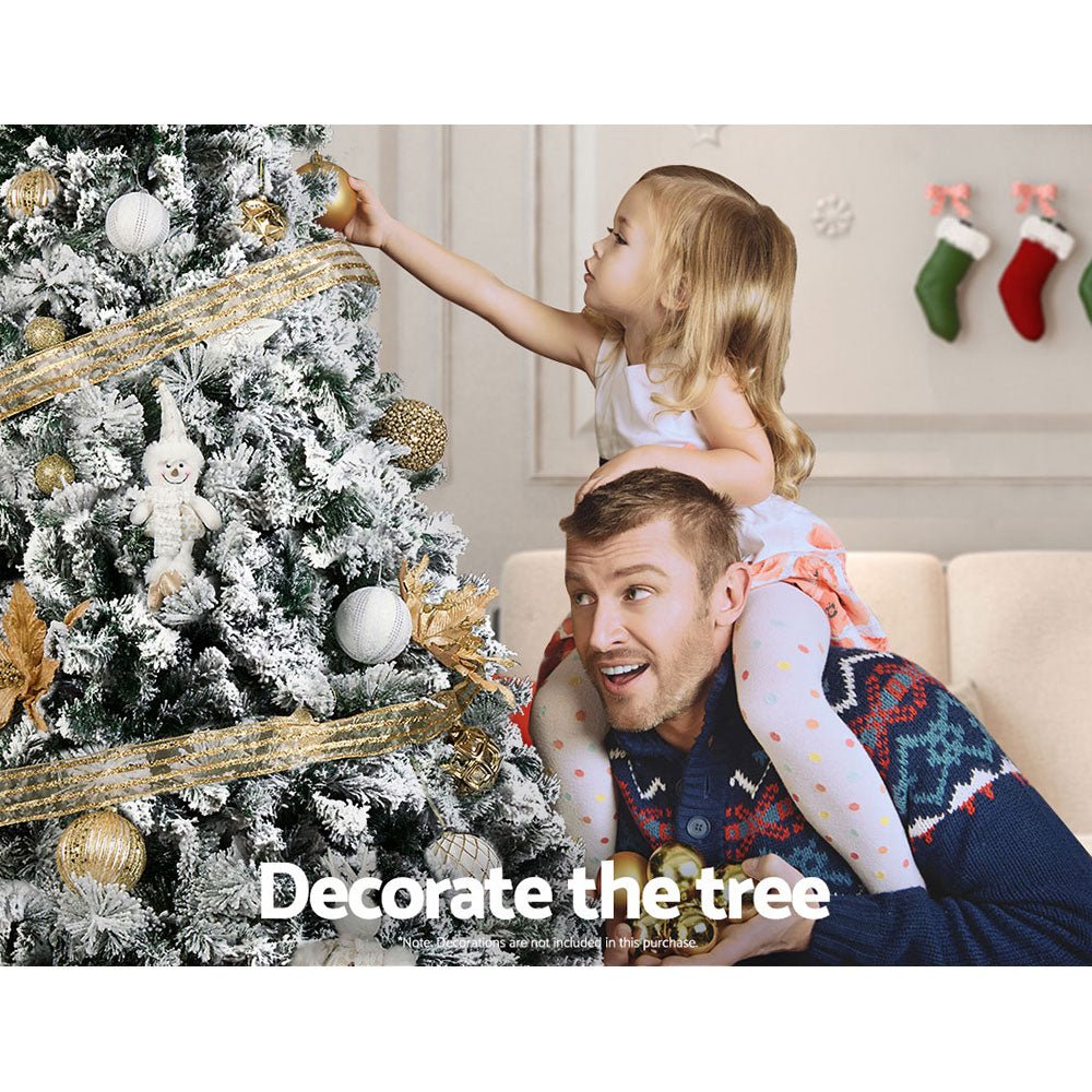7FT / 2.1M Snowy Christmas Tree – 1106 Tips - Rivercity House & Home Co. (ABN 18 642 972 209) - Affordable Modern Furniture Australia